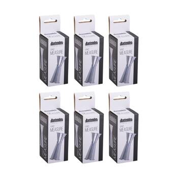 6PK Bartender Stainless Steel Spirit Measure Utensil Half & Full Nip 15ml/30ml
