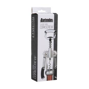 Bartender Classic Wing Corkscrew Bottle Opener W/ Heavy-Duty?Arms?Chrome