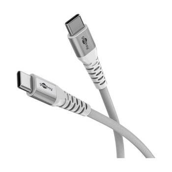 Goobay Supersoft USB-C to V2.0 Cable 1M 60W Power Delivery - White