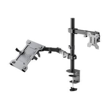 Goobay Monitor Mount Workstation Single Pole 17-32 Adjustable Arm - Black