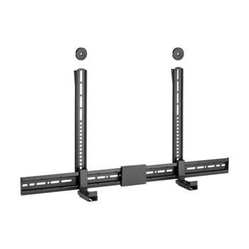 Goobay Soundbar Mount Universal Above TV Bracket Heavy Duty Steel - Black