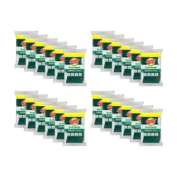 24PK Scotch Brite Stain Cutting Long Life Cleaning Scrub Sponge Antibacterial