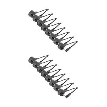 16PK Doss Flat Mains Figure-8 Lead 1M Iec-C7 Cord Right Angle Plug Power