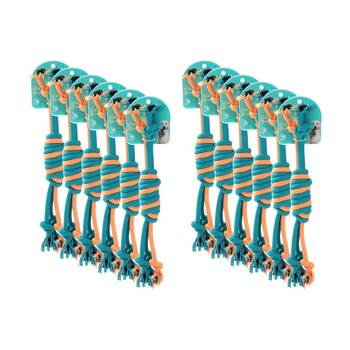 12x Paws And Claws Pet Dog Rope Chew/Tug/Fetch Play Toy 35cm Assorted