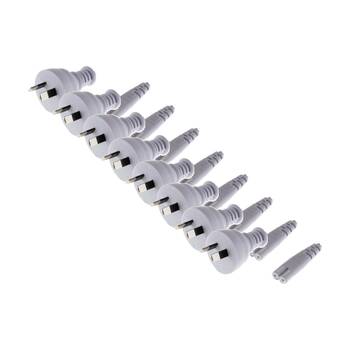 8PK Doss 240V AC Mains To Fig 8 2M Iec-C7 Round Fig8 White