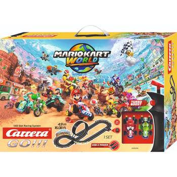 Carrera 4.9m Mario Kart World Slot Racing Track Set Fun Play Kids 6y+