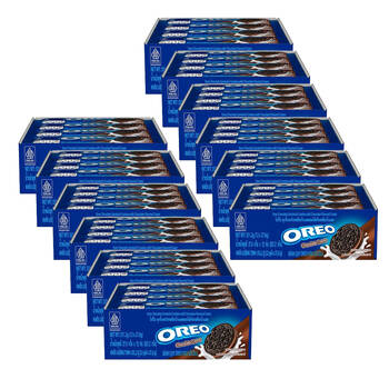 12x 12pc Oreo Chocolate Creme Sandwich Cookies W/ Three In Each Pack 331.2g