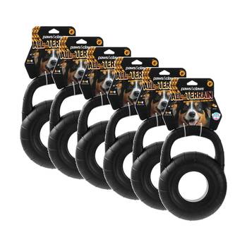 6x Paws And Claws All Terrain EVA Tyre Tugger Dog Durable Chew Toy 25.5x18.5x6cm