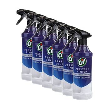 6PK Cif Perfect Finish Mould Stain Remover Spray Cleaning Product 435mL