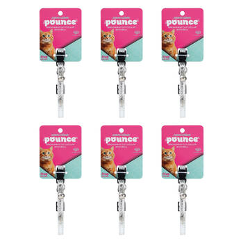 6x Paws And Claws Adjustable Breakaway Cat Bell Pet Collar Metallic Assorted