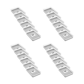 24x Boxsweden Durable Two-Tone Organiser Storage Tray 27.5x19x4.5cm Assorted