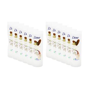 12PK Dove Body Love Restoring Care Lotion Coconut Oil Almond Milk Dry 400mL
