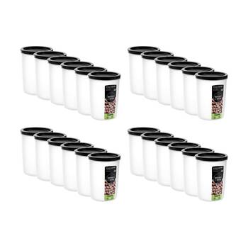 24PK Lemon And Lime Food Keeper Round Reusable Container 700ml 9.9x9.9x13.6cm
