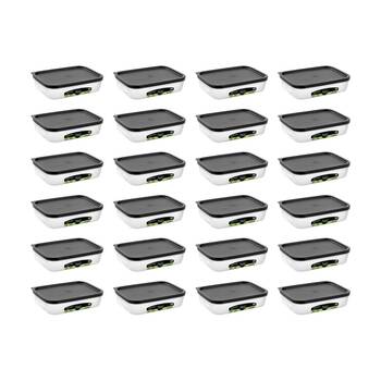 24PK Lemon And Lime Food Keeper Rectangle Reusable Container 950ml 20x15.1x4.9cm
