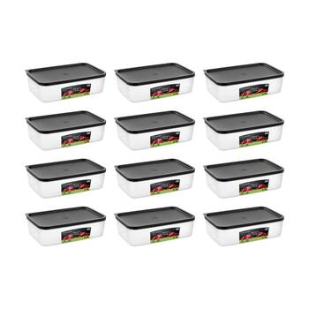 12PK Lemon And Lime Food Keeper Rectangle Reusable Container 2.9L 27.5x17.7cm