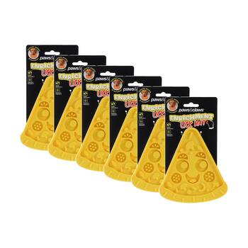6x Paws And Claws Dog/Cat Pet Food & Treat Silicone Lick Mat Assorted