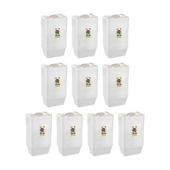 10x 50pc Lemon And Lime Reusable Food Containers Rectangle Microwave Free 750ml