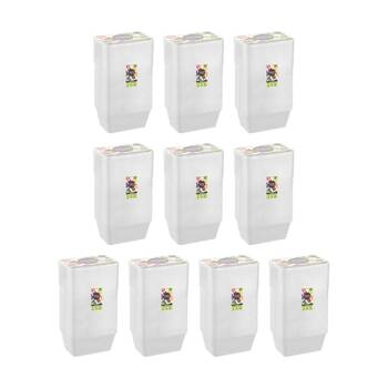 10x 50pc Lemon And Lime Reusable Food Containers Rectangle Microwave Freeze 1L