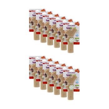 12x Paws And Claws Boobone Bamboo TPR Branch Dog Chew Toy Chicken Beef 18.5cm