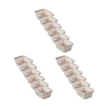 18x 2pc Boxsweden Diamond Tray Home Organiser Storage Container 15.5x11.5x6.5cm