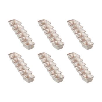 36x 2pc Boxsweden Diamond Tray Home Organiser Storage Container 15.5x11.5x6.5cm