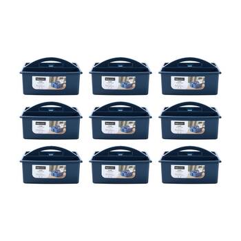 9PK Boxsweden Craft Caddy 3 Section Home Organiser Storage Container 23x24x13cm