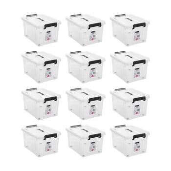 12PK Boxsweden Dura Carry Box Home Organiser Storage Container 27L 44x33x26cm