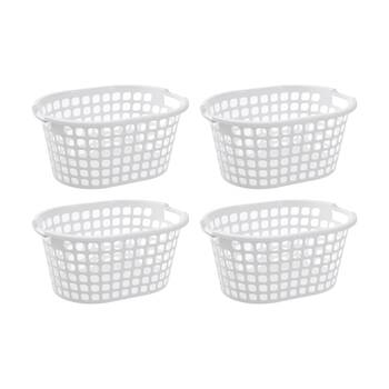 4x Boxsweden Washday Laundry Clothes Basket 36L 57.5x42.5x27cm Assorted
