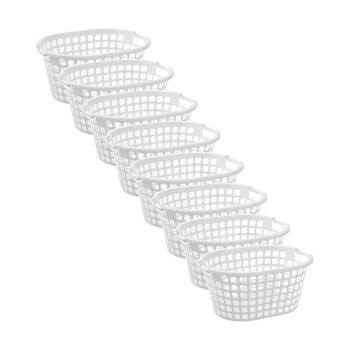 8x Boxsweden Washday Laundry Clothes Basket 36L 57.5x42.5x27cm Assorted