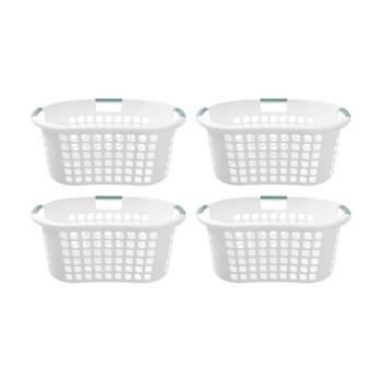 4x Boxsweden Washday Hip Hugger Laundry Clothes Basket 50L 66.5x47x28.5cm Ass