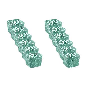 12PK Boxsweden Vine Storage Basket Organisation Container Assorted 19x19x14cm