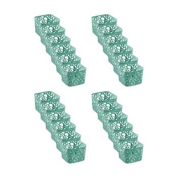24PK Boxsweden Vine Storage Basket Organisation Container Assorted 19x19x14cm