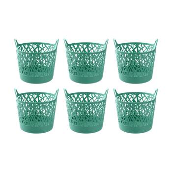 6PK Boxsweden Vine Basket Home Organiser Storage Container Assorted 26L