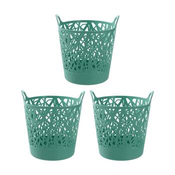 3PK Boxsweden Vine Basket Home Organiser Storage Container Assorted 42L