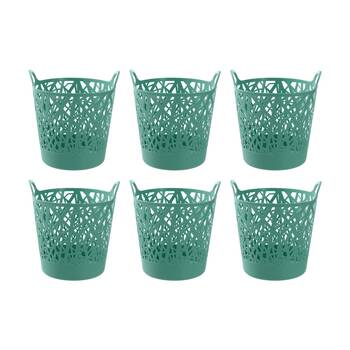 6PK Boxsweden Vine Basket Home Organiser Storage Container Assorted 42L