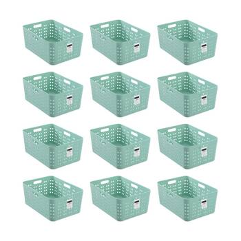 12PK Boxsweden Aeris Basket Home Organiser Storage Container Assorted 8.5L