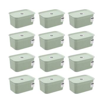 12PK Boxsweden Koi Lidded Home Organiser Storage Container Basket Assorted 4.8L