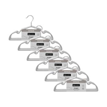 6x 10PK Boxsweden Hangit Suede Kids Wardrobe Clothes Hangers 30cm Non-Slip