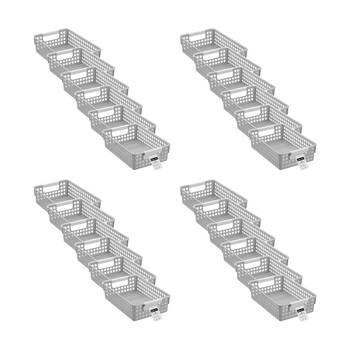 24PK Boxsweden Lite Tray Home Organiser Storage Container 2L 26.5x17x7cm