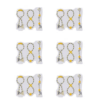 6x 3pc Paws And Claws Pet Dog Rope Rubber Tuggers Toy Set 50cm 37cm 33cm