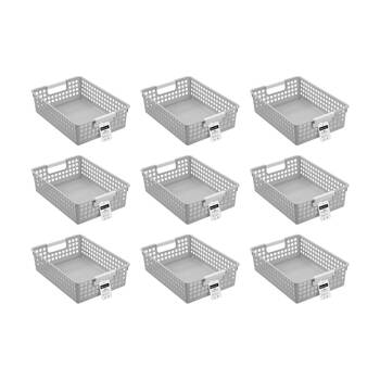 9PK Boxsweden Lite Tray Home Organiser Storage Container 3L 30x21.5x8.5cm