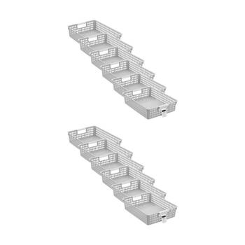 12PK Boxsweden Lite Tray Home Organiser Storage Container 4.8L 36x25.5x8.5cm