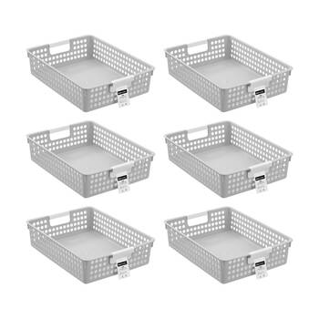 6PK Boxsweden Lite Tray Home Organiser Storage Container 4.8L 36x25.5x8.5cm