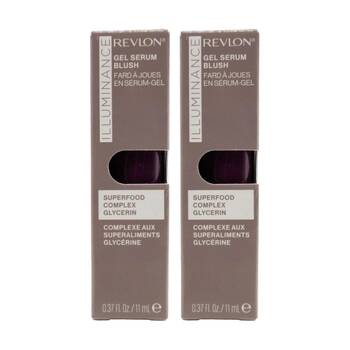 2PK Revlon Gel Serum Make Up Blush 11ml Illuminance Brilliant Berry 140