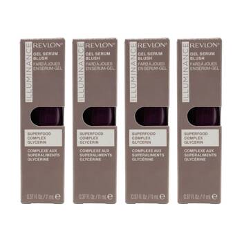 4PK Revlon Gel Serum Make Up Blush 11ml Illuminance Brilliant Berry 140
