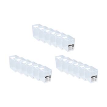 18PK Boxsweden Nova Home/Office Plastic Storage Container 1.5L 15x10x14cm