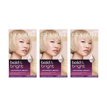 3PK Clairol Permanent Hair Colour 1 Application Bold And Bright 110 Pina Colada