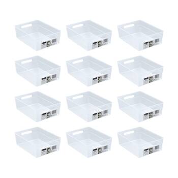 12PK Boxsweden Nova Home/Office Plastic Storage Container 3.8L 28x20x9.5cm