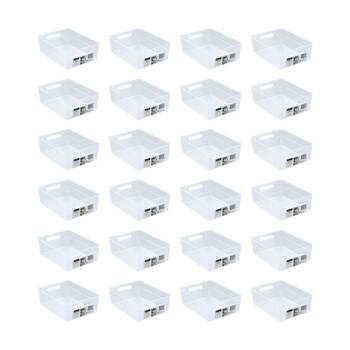 24PK Boxsweden Nova Home/Office Plastic Storage Container 3.8L 28x20x9.5cm