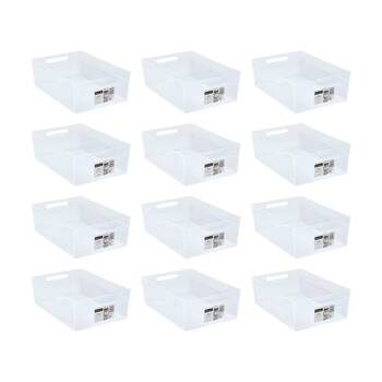 12PK Boxsweden Nova Home/Office Plastic Storage Container 15.5L 44.5x30.5x14.5cm